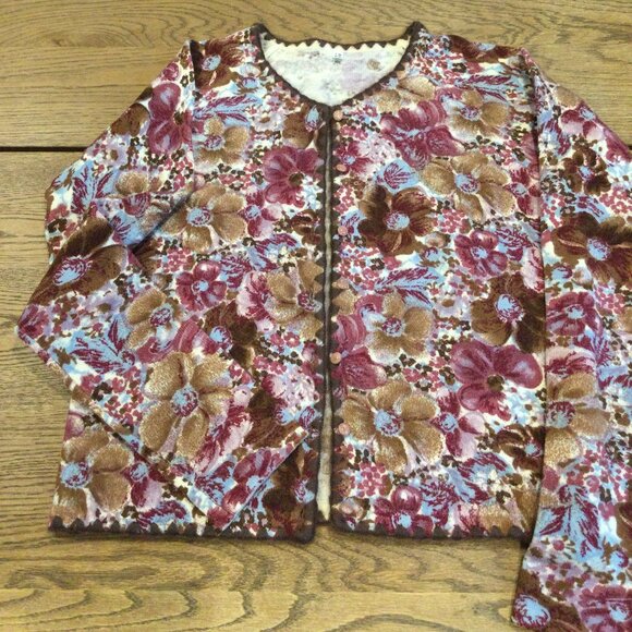 Blumarine Floral Wool Knit Set Sz S - Picture 4 of 5
